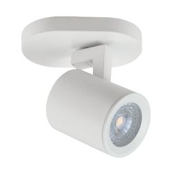 Spot Gu10 simple orientable blanc - 8W max sans ampoule