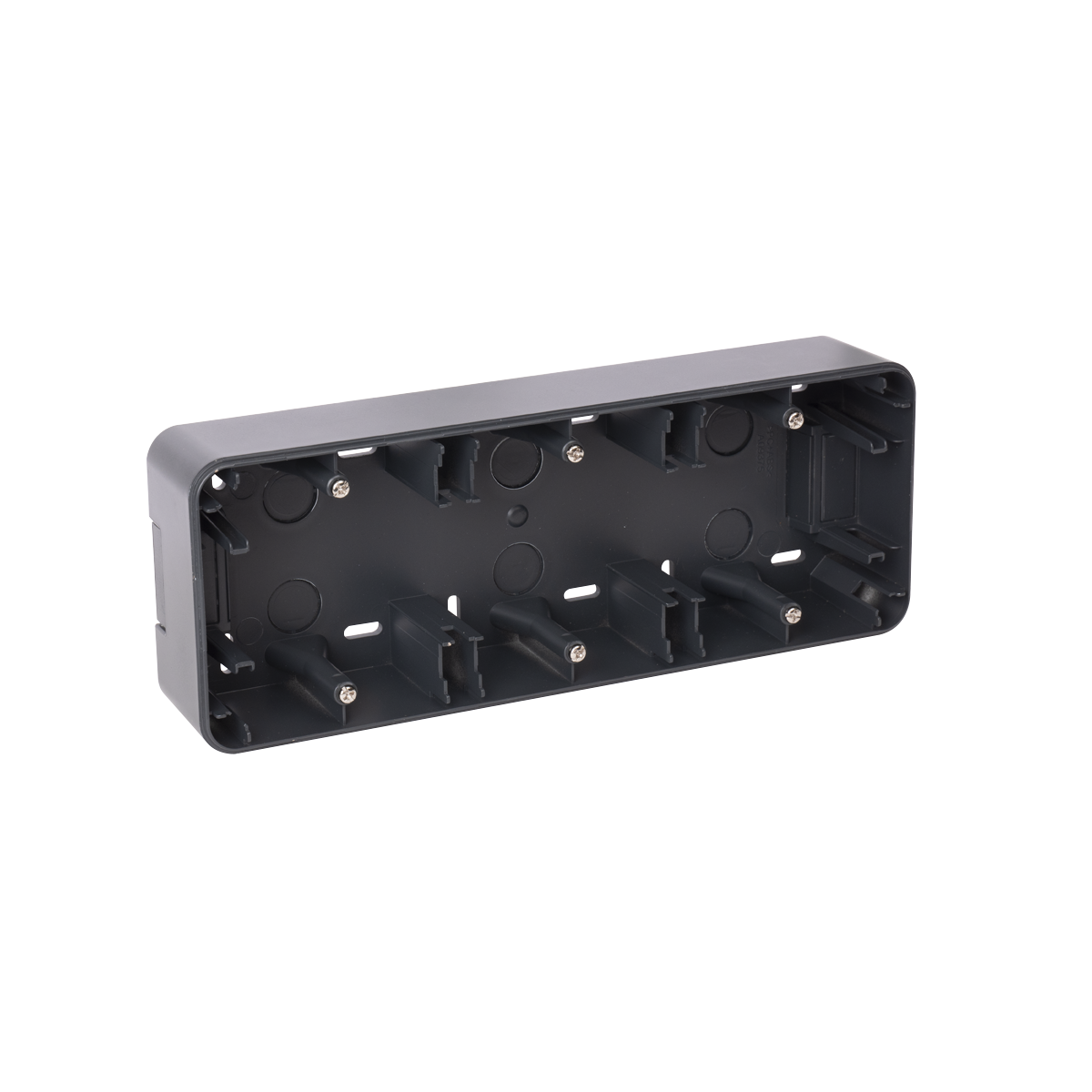 Boitier Saillie 3 postes anthracite