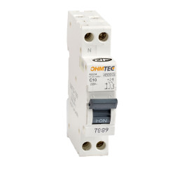 Disjoncteur à vis 1P+N 10A 4,5kA/6kA Courbe C