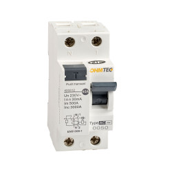 Interrupteur différentiel 1P+N 3kA, 40A type AC