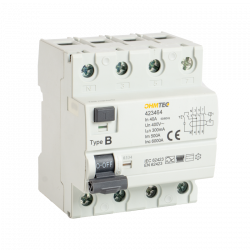 Interrupteur différentiel 3P+N 6kA, 40A 300mA type B