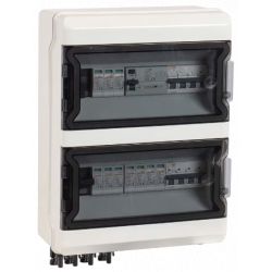 Coffret photovoltaïque DC 2 voies-AC 9kW triphasé avec interrupteur différentiel type B
