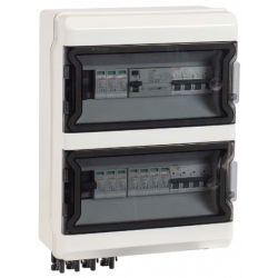 Coffret photovoltaïque DC 2 voies-AC 22kW triphasé avec interrupteur différentiel type B
