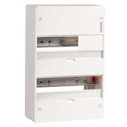 Tableau nu 2 rangées 13 modules à rail amovible